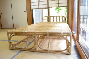 軽やかな籐ベッド約20kg~