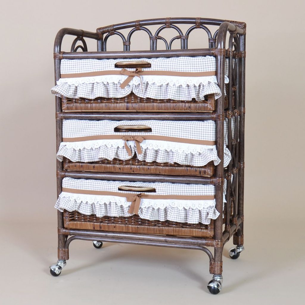 3段ランドリー｜LB-033｜ラタンランドリー棚・籐ランドリー棚｜ 籐