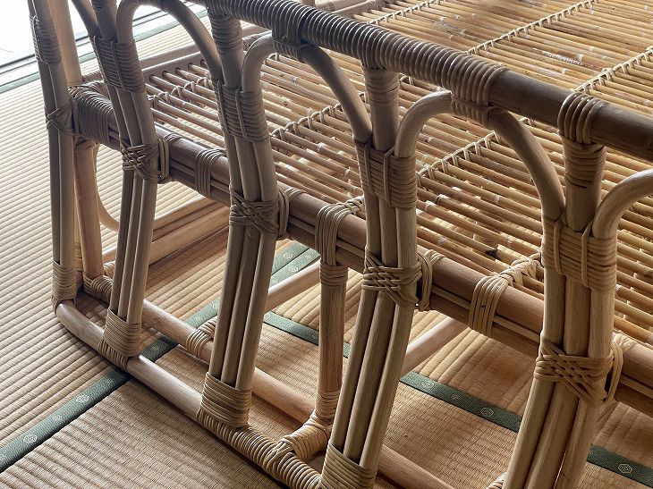 ラタンベッド 籐ベッド BE-022 ヘッド足元