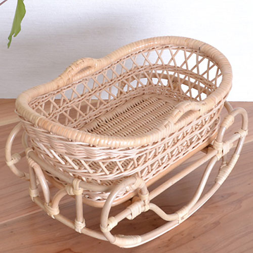 ミニゆりかご｜BA-077 | 籐家具職人の店みうらラタン ｜ハイクオリティ