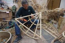 ベッドの天蓋製作の様子3