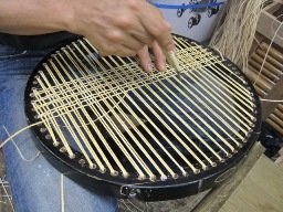 本手編みの様子2