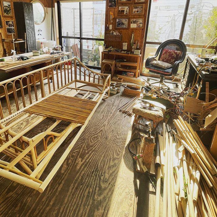 ラタンソファベッド・籐ソファベッド｜SF-016籐家具職人の店みうらラタン
