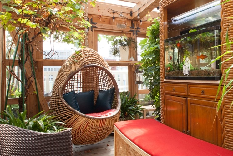 ハンギングチェア「胚」｜SW-011 | 籐家具職人の店みうらラタン