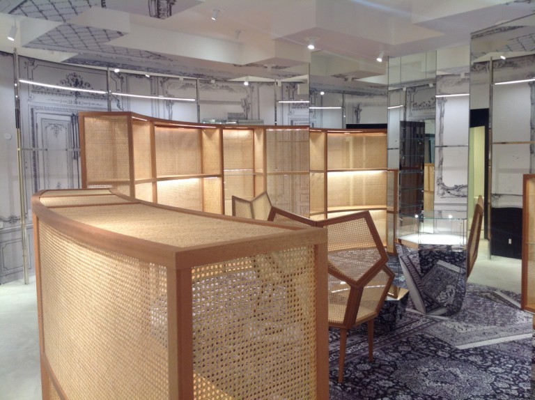 店舗内装にも使われる籐