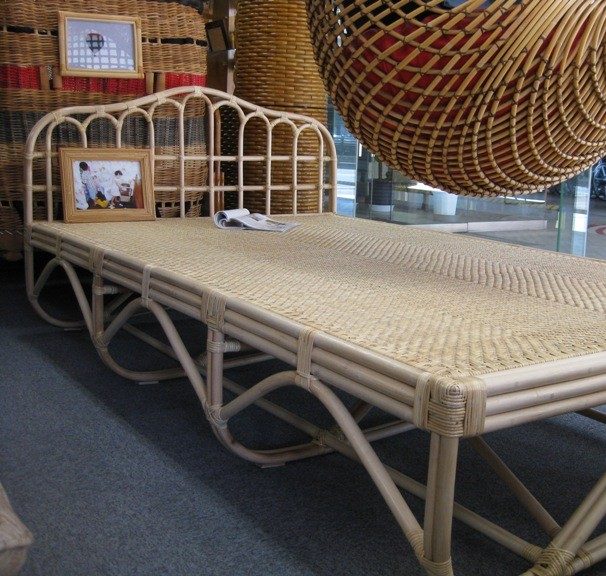 網代編みベッド　特大サイズ｜BE-005