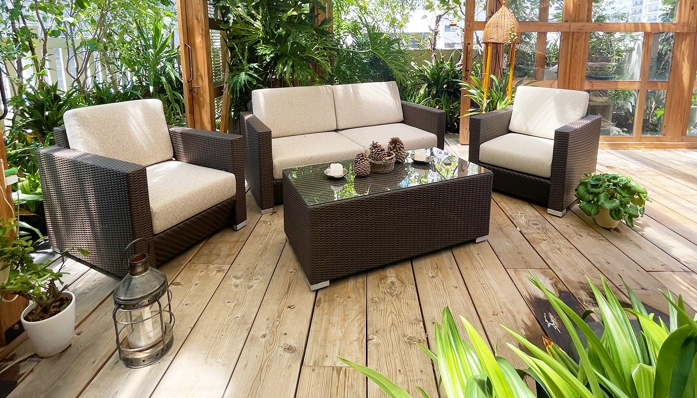 みうらの人工ラタン | 籐家具職人の店みうらラタン ｜屋外での耐久性に優れた、ラタン調ガーデンチェアファニチャー