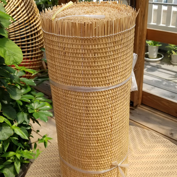 藤、ラタン、竹、材料　長期自宅保管 少量切り売り】籐編みロール「目積」（幅45cm/60cm/90cm×1m～8m) - 籐